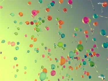Colorful Baloons in The Sky Hd Wallpaper