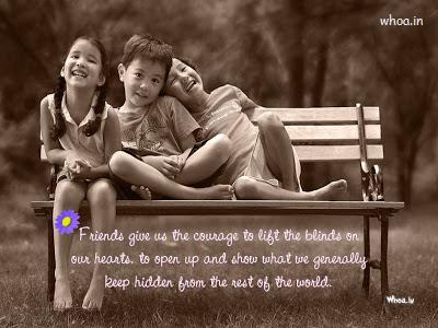 Happy Friendship Day For Children And Quote Like A Friends
