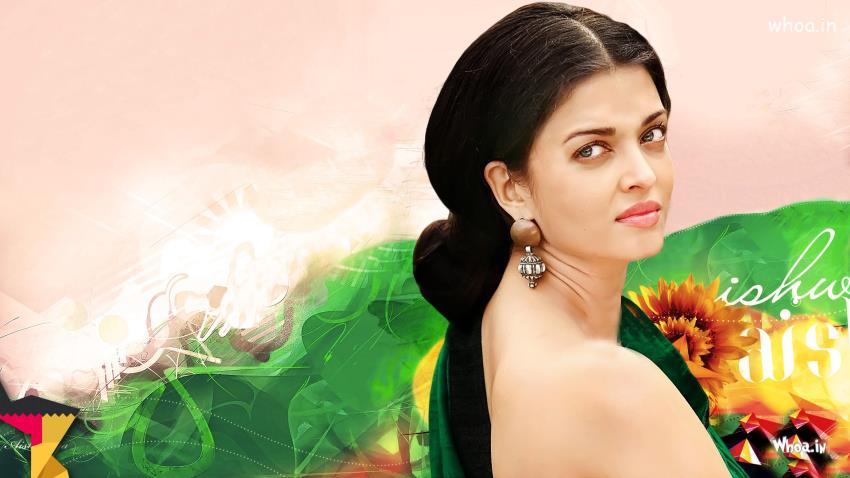 Aishwariya Rai Hot Clousup Colorful Background HD Wallpaper