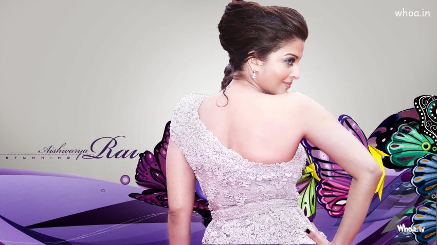Aishwarya Rai Backless White Dress  HD Wallpaper
