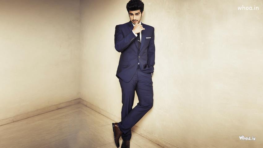 Arjun Kapoor In Blue Suit Hd Wallpaper