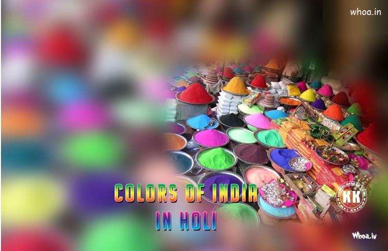 Indian Holi And Colors Of India In Holi Hd Wallpaper