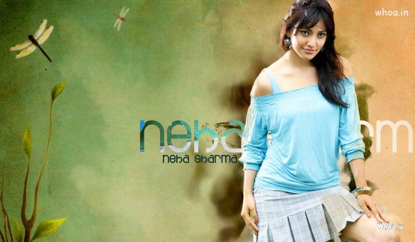 Neha Sharma Green Hot Hd Wallpaper