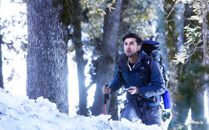 Ranbir Kapoor Climbing Mountain In Yeh Jawani Hai Diwani Movie
