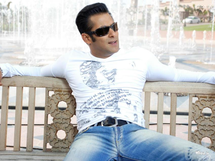 Salman Khan Sitting On Chair With Black Sunglasses