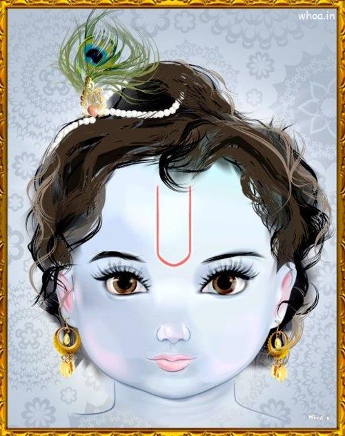 Bal Krishna Art Hd Wallpaper For Janmashtami