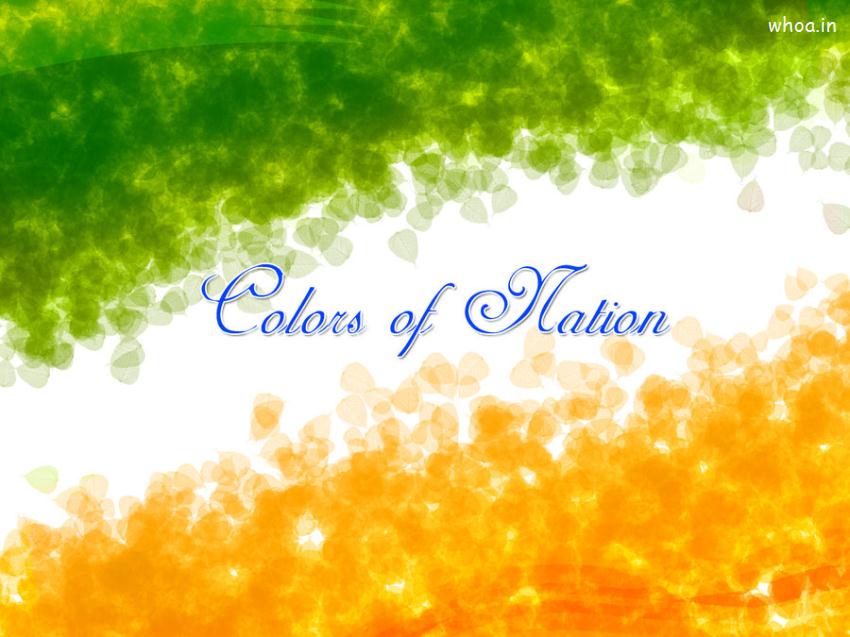 Colors Of Nation Indian Flag Wallpaper