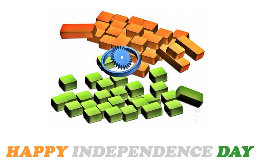 Happy Independence Day 3D Art Wallpaper