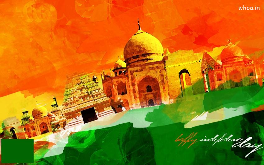 Happy Independence Day Painting Art Wallpaper