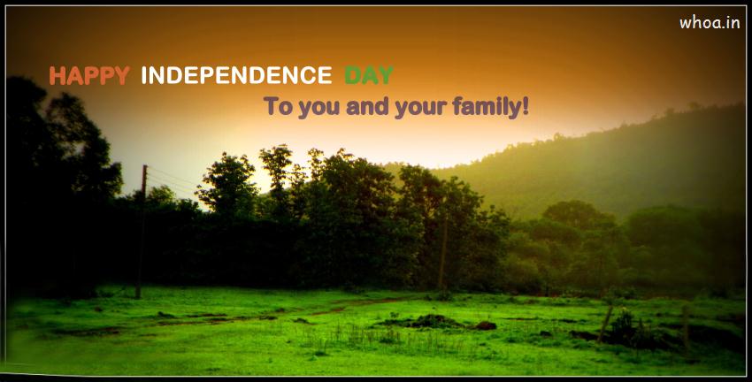 Natural Happy Independence Day Wallpaper