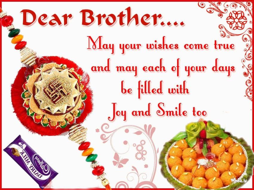Rakhi Festival Quotes With Sweet Hd Wallpaper