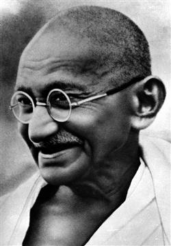 Mahatma Gandhi Black And White Image