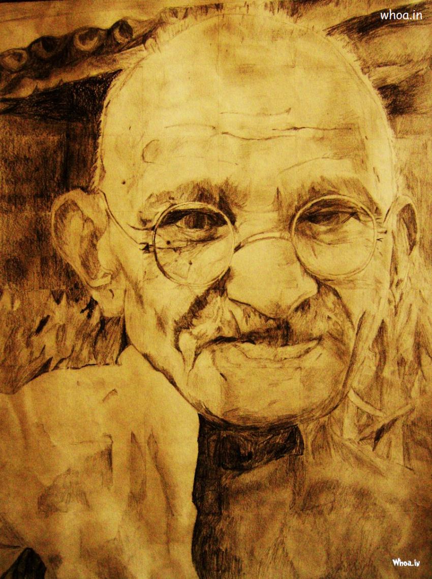 Gandhiji Art Image