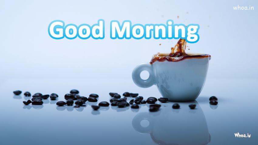 Good Morning Wishes With Black Coffee