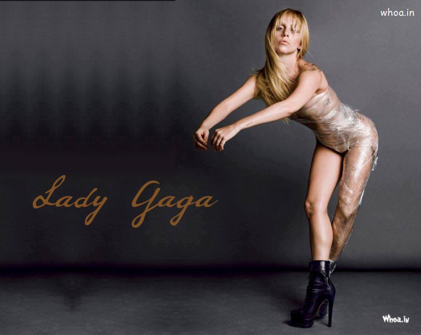 Lady Gaga In Transparent Dress