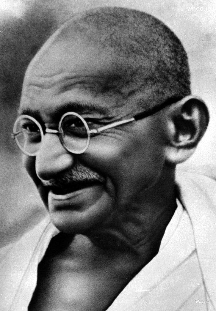 Mahatma Gandhi Black And White Image