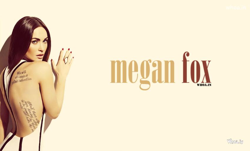 Megan Fox Backless Dress Wallpapers