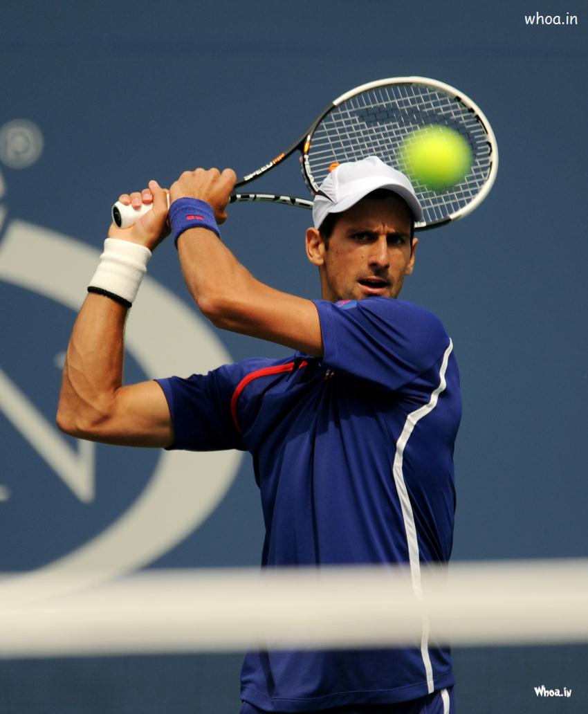 Novak Djokovic Playing Tennis Shots