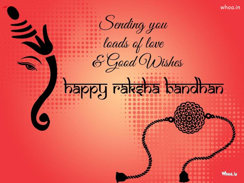 Rakhi Wishes With Lord Ganesha