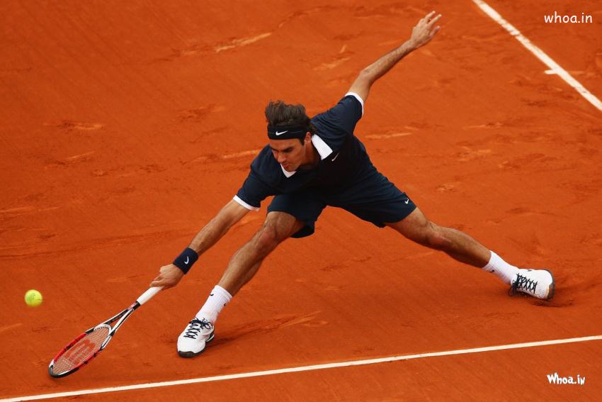 Roger Federer Playing Tennis Hd Wallpaper