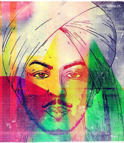 Shahid Bhagat Singh Colorful Image