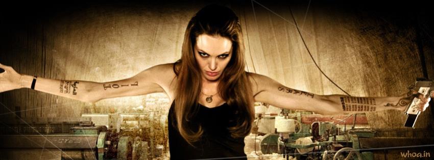 Angelina Jolie Fb Covers With Tatto