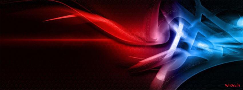 Red And Blue Abstract Fb Cover