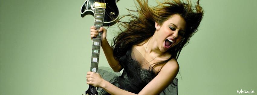Singer Miley Cyrus Fb Cover