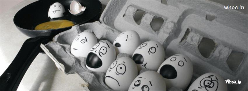 Different Egg Funny  Face Fb Cover