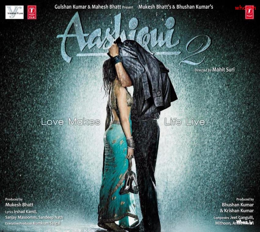 Ashiqi 2 In Rain Sharaddha Kapoor And Aditya Roy Kapoor Movie Poster
