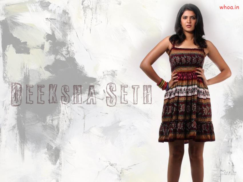 Deeksha Seth In Red Maxim