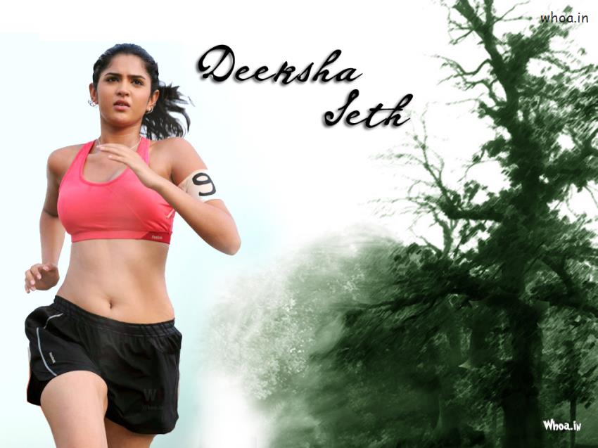 Deeksha Seth Running On The Road
