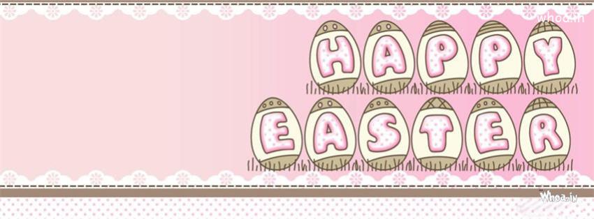 Happy Easter Banner In A Egg Fb Cover