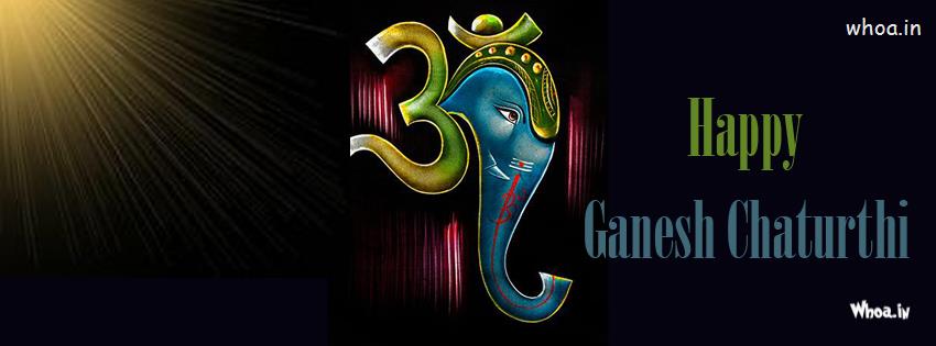 Happy Ganesh Chaturthi Om Art Fb Cover