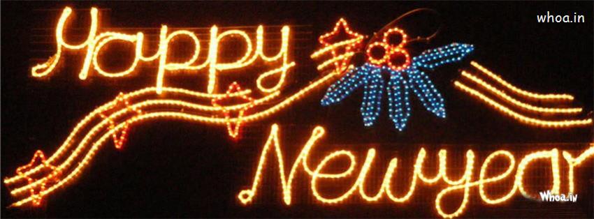 Happy New Year Lighting Effect Fb Cover