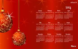 2014 calendar red background wallpaper