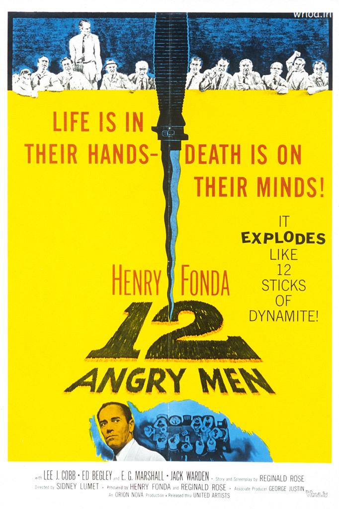12 Angry Men Hollywood Movie Poster 1957