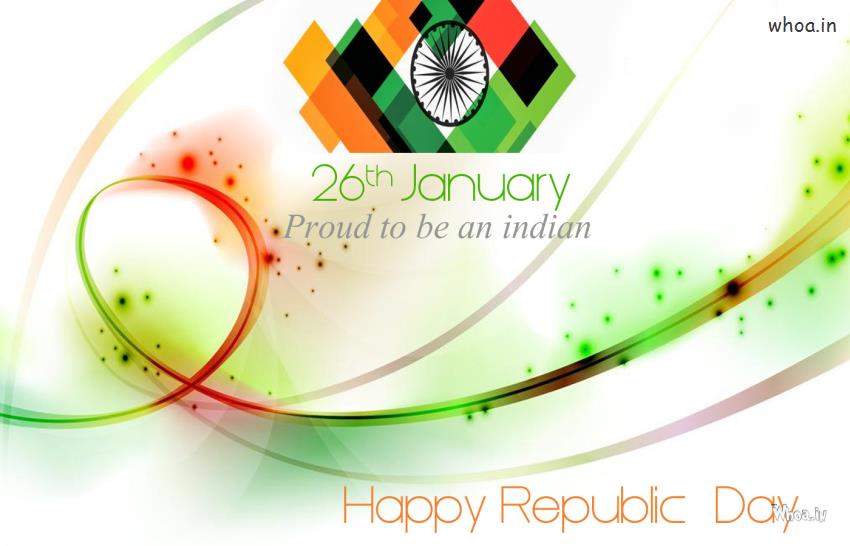 26Th January And Happy Republic Day Hd Wallpaper