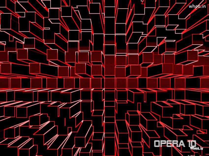Opera 10 3D Desktop Wallpaper