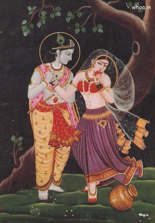 Radha Kanha Love Wallpaper