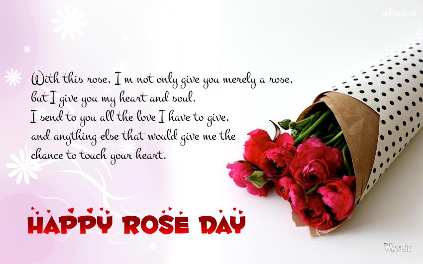 Happy Rose Day Greetings Quotes Wallpaper