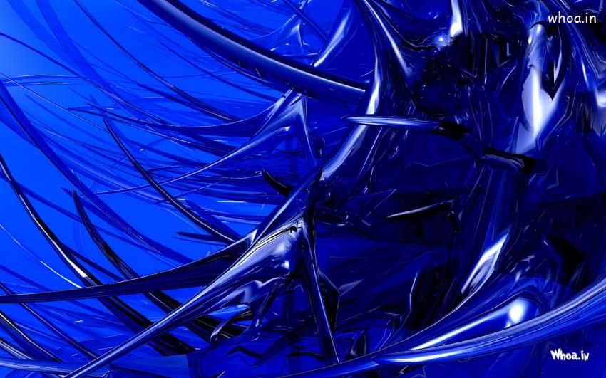Blue 3D Art Hd Wallpaper Free Download For Desktop