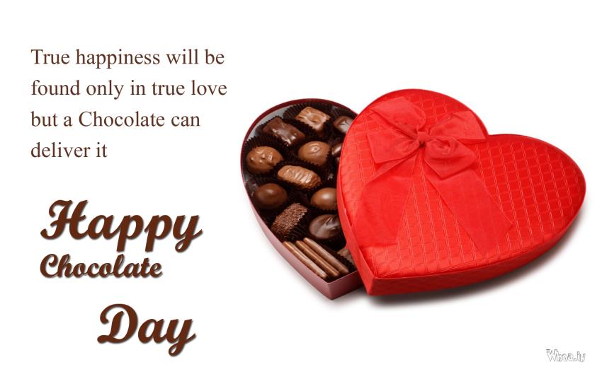 Chocolate Day Wallpaper With Heart Chocolate Box