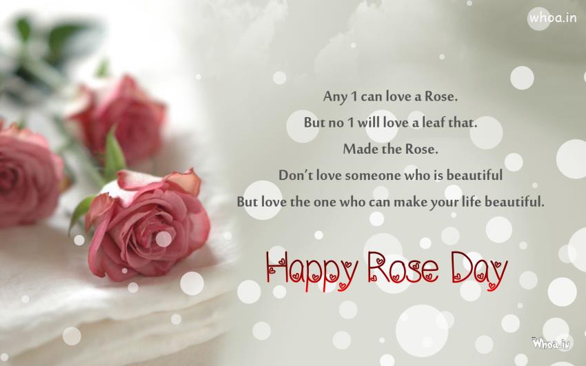 Rose Day Greetings Wallpaper With Red Rose And Golden Ring