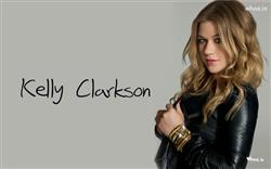 Kelly Clarkson Poses in Black Jacket