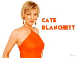 cate blanchett hot wallpaper in orange dress