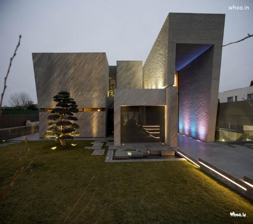 Amazing Modern House–Sculpture In Madrid Open Box House Unique Design