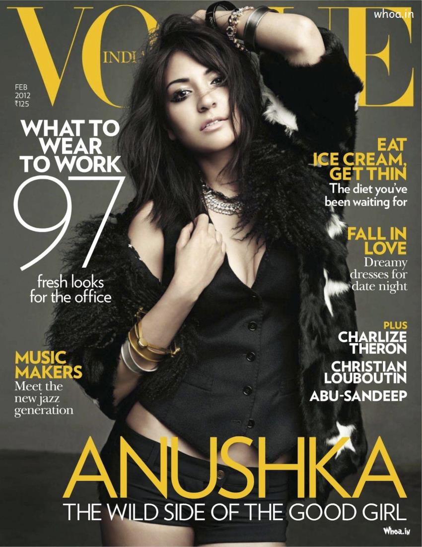 Anushka Sharma Sizzling HD Image In Vogue Magazine Front Page