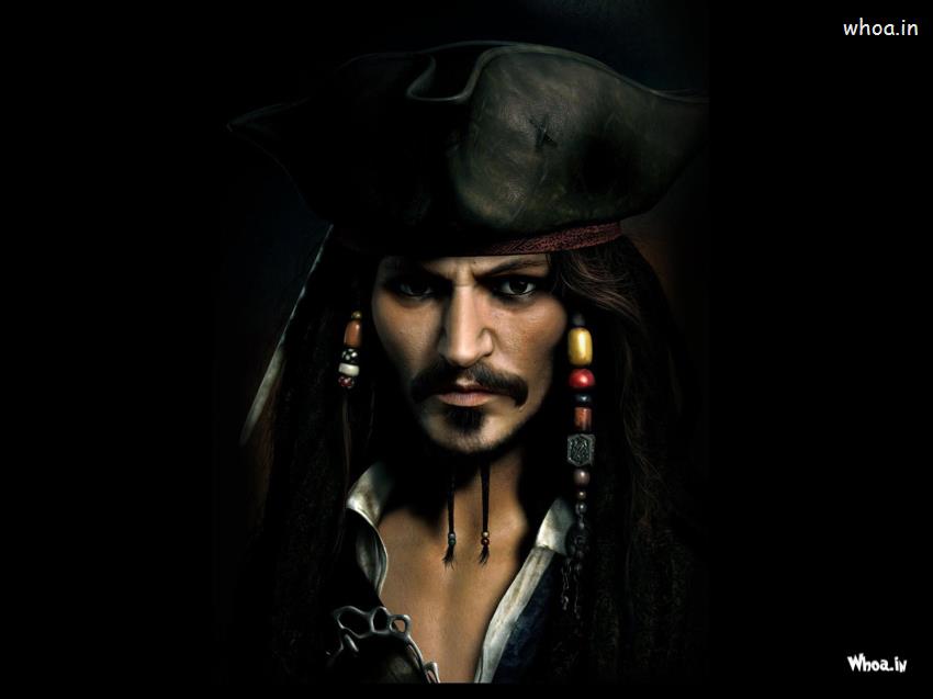 Jack Sparrow Dark Background Wallpaper