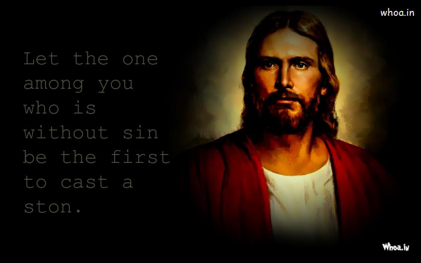 Jesus Christ Painting With Quotes HD Wallpaper